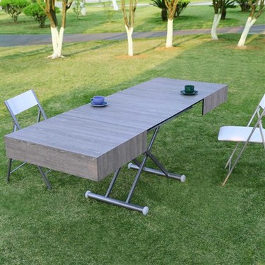 HPL Outdoor Lifting Expandable Dining Table